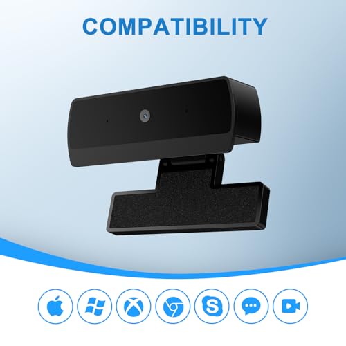 Diccik 1080P Webcam with Microphone, Full HD Web Camera for Desktop Computer and Laptop USB Computer Camera for PC Pro Streaming Webcam for Zoom/Skype/Teams, Plug and Play PC for Windows &Mac