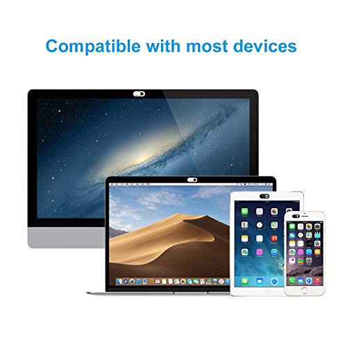 MOSISO Webcam Cover Slide, 0.027 inch Sliding Blocker Laptop Camera Cover Lens Blocker Shell Sticker Compatible with MacBook Air/Pro/Tablet/Notebook Privacy Security Protector(2 Pack)