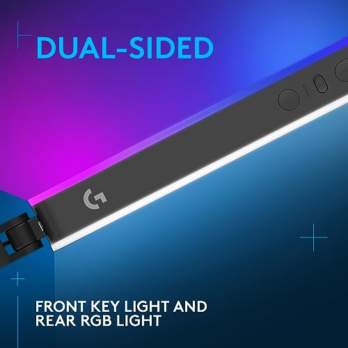 Logitech G Litra Beam LX Premium Dual-Sided RGB LED Streaming Key Light with TrueSoft, for Streaming, Broadcasting, LIGHTSYNC, Bluetooth, USB, PC/Mac - Graphite - style: RGB