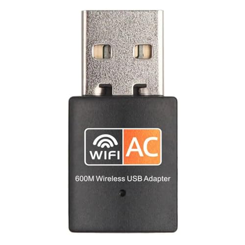 Dual-Band USB WiFi Adapter, Black - for Laptops and Desktops, Compatible with Windows, Mac, and Linux