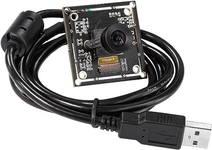Arducam 100fps Mono Global Shutter USB Camera, 720P OV9281 UVC Webcam Module with Low Distortion M12 Lens Without Microphones, for Computer, Laptop, Android and Raspberry Pi - size: 100fps