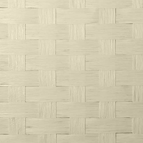 Red Lantern 2 ft. Short Woven Fiber Folding Screen - 4 Panel - Cream - color: Cream, size: 4 Panel