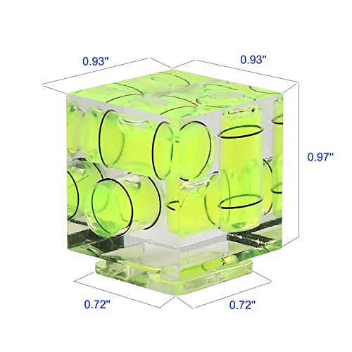Camera Level Hot Shoe Level, Hot Shoe Bubble Level Camera Hot Shoe Cover 3 Axis 2 Axis 1Axis Bubble Spirit Level Compatible with Nikon, Olympus, Pentax Digital and Film Cameras-4 Packs - size: 1 Axi, 2 Axis and 3 Axis