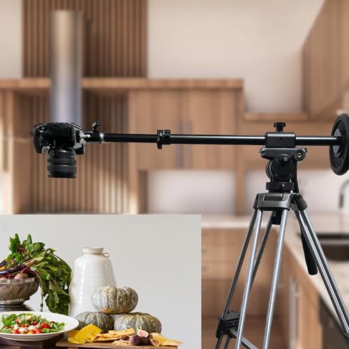 Glide Gear OH 50 Overhead Mount – DSLR, iPhone – 36" Arm, Tripod Extension, Ball Head, Heavy-Duty Metal - size: OH 50