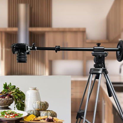 Glide Gear OH 50 Overhead Mount – DSLR, iPhone – 36" Arm, Tripod Extension, Ball Head, Heavy-Duty Metal - size: OH 50