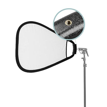 Glow 5-in-1 Collapsible Triangle Reflector with Handle (18")