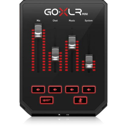 TC Helicon GoXLR MINI Online Broadcast Mixer with USB/Audio Interface and Midas Preamp, Officially Supported on Windows