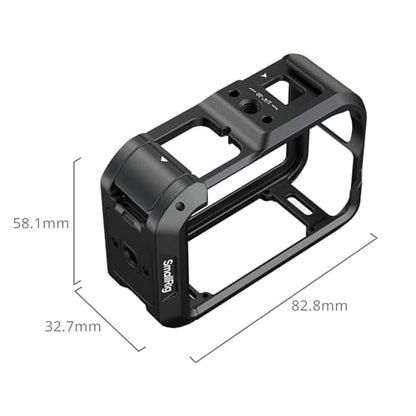 SMALLRIG Action 6 Cage for DJI Osmo Action 6 with Expansion Interfaces, Cold Shoe, 1/4"-20 Threaded Hole, Quick Release, Aluminum Action Camera Cage for DJI Action 6, Protective Frame Cage - 5888 - style: Basic Cage