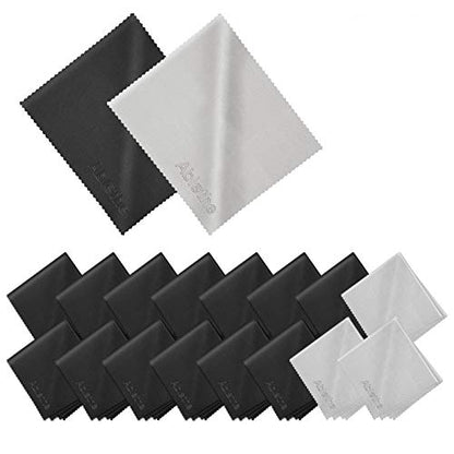18 Pack Premium Microfiber Cleaning Cloths for Glasses, Glasses Cleaning Cloth for Cleaning Lenses, Screens, Cameras, Cell Phone, Eyeglasses, LCD TV Screens, Tablets and More - size: 6 x 7 in