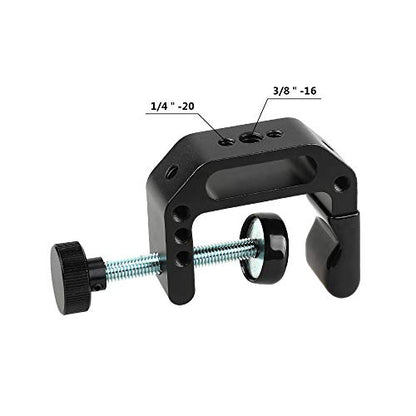 CAMVATE C Clamp with 1/4-20 & 3/8-16 screw Hole for Tables Desk Mount/2 PCS