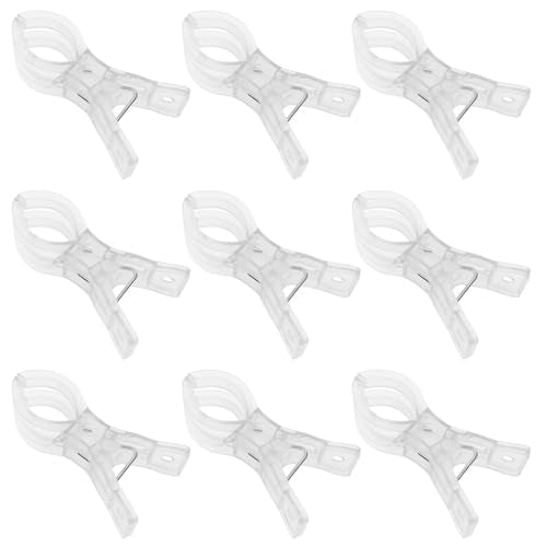 10PCS Plastic Transparent Spring Clip Large Balloon Arch Fixture for Backdrop Fixing Birthday Decoration Craft Photography Studio Accessory