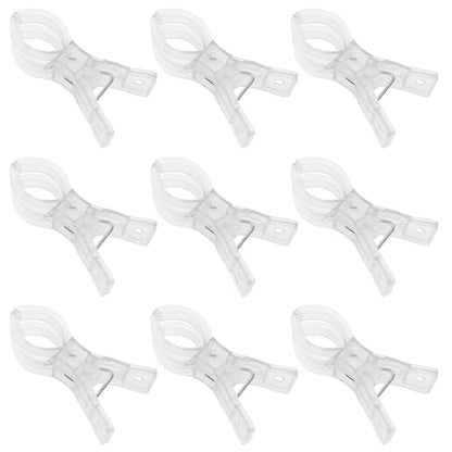 10PCS Plastic Transparent Spring Clip Large Balloon Arch Fixture for Backdrop Fixing Birthday Decoration Craft Photography Studio Accessory
