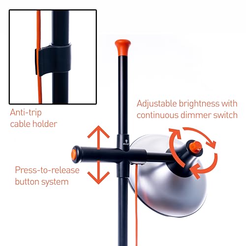 Daylight Artist Studio Lamp 2-6,000 Lux LED with 95+ CRI, 24cm Wide Shade - style: Artist Floor Lamp
