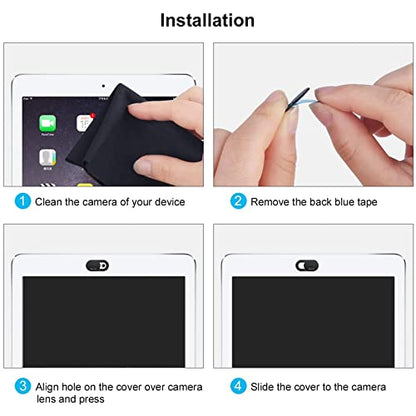 MOSISO Webcam Cover Slide, 0.027 inch Sliding Blocker Laptop Camera Cover Lens Blocker Shell Sticker Compatible with MacBook Air/Pro/Tablet/Notebook Privacy Security Protector(2 Pack)