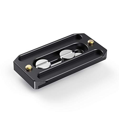 SMALLRIG Quick Release Plate for Arca Swiss, Baseplate with 1/4''-20 Screw, 3/8''-16 Screw, for Cameras and Cages - 2146B - style: Universal