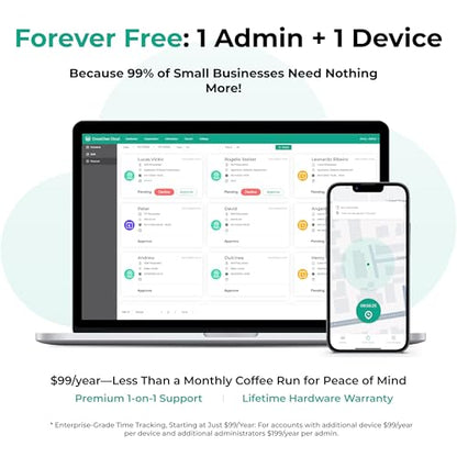 ANVIZ Time Clocks for Employees Small Business - Forever Free Cloud Software - FacePass 7 Pro Biometric Clock in and Out Machine - Support Door Access - Face + RFID + Pin Punching, FacePass 7 Pro