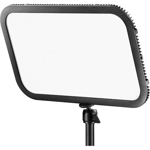 Godox E-Sport LED Light Panel, 2800–6500K Bi-Color, CRI 96 TLCI 97, Magnetic Detachable Remote, iOS/Android App Control, Silent Cooling, Table Mount Included (ES45K)