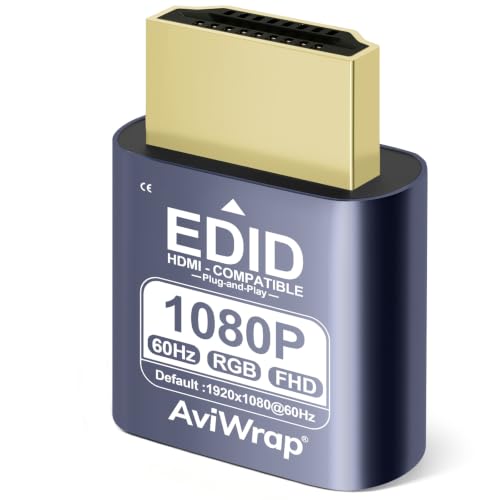 HDMI Dummy Plug,Virtual Monitor EDID Emulator,Headless Display Adapter,Supports 1080P 120Hz,4K 2K/ 60Hz,Multiple Resolutions Supported for Windows/Mac/Linux - color: 1080p120Hz /hdmi2.0