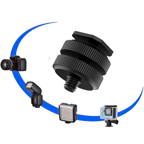 Camera Hot Shoe Mount(6 Pack) to 1/4"-20 Tripod Screw Adapter Flash Shoe Mount for DSLR Camera Rig - size: 6 Pack