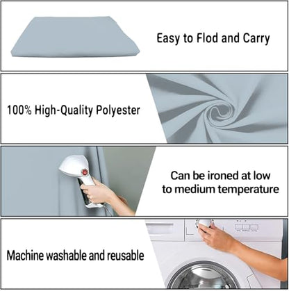 Dusty Blue Photo Backdrop for Photoshoot 5x7ft, Zoom Meeting Photography Backdrop Studio Shooting Props - color: Blue Aura, size: 5x7ft