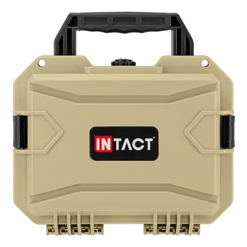 Eylar 11.8" Intact Series Compact Hard Camera Case, Lightweight and Durable Stacker Design with Foam (Tan) - color: Tan