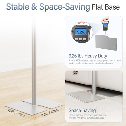 EMART Heavy Duty Backdrop Stand, 8.5x10Ft Adjustable Pipe and Drape kit with 9.26 LBS Steel Flat Base, Sturdy Metal Diy Photo Background Frame for Parties, Events, Wedding, Photography - Silver - color: Silver, size: 8.5x10FT