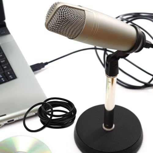 10pcs Shock Mount Microphone Holder Elastic Rubber Bands Noise Reduction Mic Clip Adapter for Condenser Mics Suspension Shock Mount
