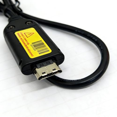 USB Data + Battery Power Charging Cable Cord for Samsung SL600 SL605 Camera TL205 TL210 TL220 i8 L200, Replacement Lead for SUC-3 SUC-5 SUC-7