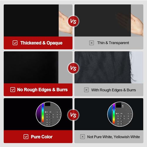 10x12Ft Black Large Photography Backdrop, Black Screen Photo Background for Photoshoot, Zoom Meeting, Game Live Steaming Live, Party, Vedio - color: Black, size: 10x12ft