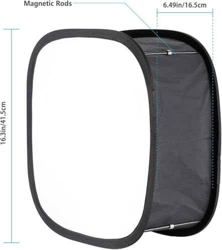 NEEWER 2 Pack LED Light Panel Softbox for 660 480 Video Light, Outer 16.3"x6.5", Inner 9.8"x8.7" Foldable Diffuser for Photo Studio Shooting - style: 2 Pack