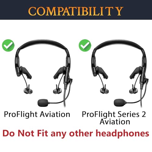 SOULWIT 4Pcs Mic Cover for Bose ProFlight 1/2 - Black | for ProFlight Aviation Headset Series 1/2