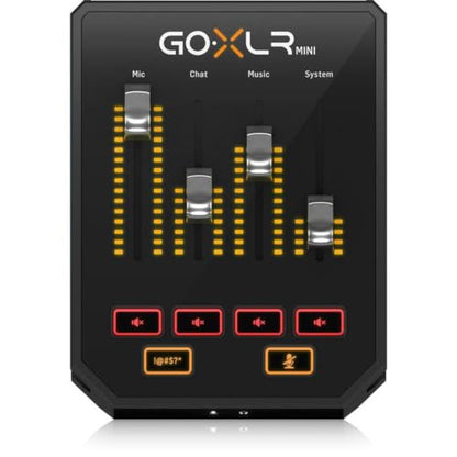 TC Helicon GoXLR MINI Online Broadcast Mixer with USB/Audio Interface and Midas Preamp, Officially Supported on Windows