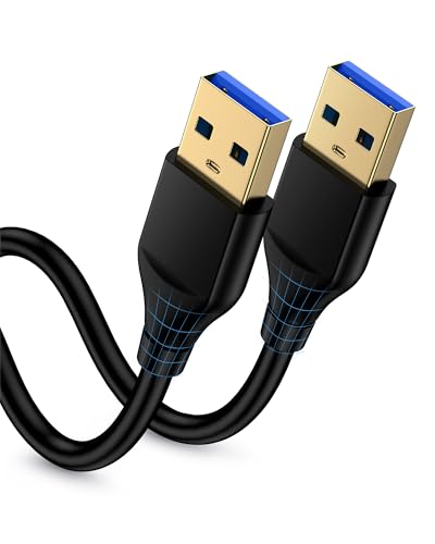 USB to USB Cable 10ft, Male to Male USB A To USB A Cable for WD Hard Drives, PC, Mac, Laptop, PS4, Xbox - USB 2.0 Type A Impresora Long Usba to Usba Cord, High-Speed Data Transfer Cable, 10 Foot - size: 10FT