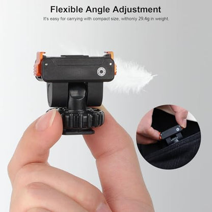 Cold Shoe Adapter Mount for DJI Osmo Nano/Action 6, Magnetic Quick Release Hot Shoe Mount w 1/4" Thread Tripod Adapter, 180° Tilt Camera Accessories for DSLR Vlog Dual Camera Shooting Content Creator