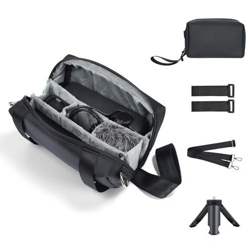 UTEBIT Carrying Bag for DJI Osmo Pocket 3, Portable Storage Carry Case | Large Capacity Travel Storage Holder Carry Bag Protective Handbag All in One for DJI Osmo Pocket 3 Creator Combo Accessories - size: S
