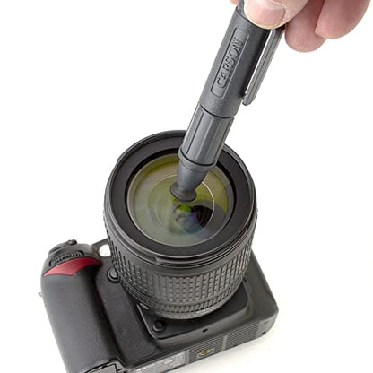 C6 Lens Cleaner Pen, with Dry Nano-Particle Cleaning Formula | Reusable Cleaner with Retractable Soft Brush - Great For Optics, Camera Lenses, and Screen Cleaning (CS-25) - style: 14mm Tip