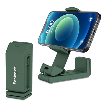 Perilogics Airplane Phone Holder Mount Universal in Flight Hands Free Viewing with Multi-Directional Dual 360 Degree Rotation (Evergreen) - color: Evergreen