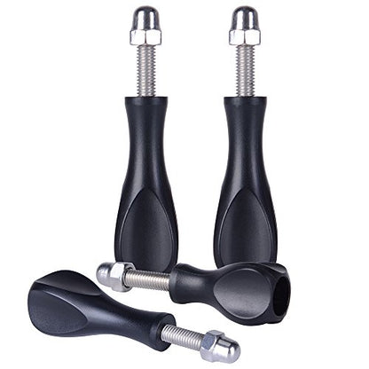 Suptig Thumbscrews 3pcs Long Thumbscrew and 1pc Short screw for Gopro Mission 1 Pro/Gopro Hero 13/Hero 12/11/10/9/8/7/6/5/4/3+/3/ Hero Session Gopro Max and DJI osmo Insta360 Sjcam Akaso Action Camera