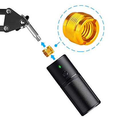 4 PCS Gold Colour Adapter for HyperX QuadCast Mic, Blue Yeti, Rode, Razer, Shure and Most USB Microphone, Shock Mount, Boom Arm Screw Thread Adapter 5/8" Male to 3/8" Female Screw Adapter by YOUSHARES - color: 4PCS