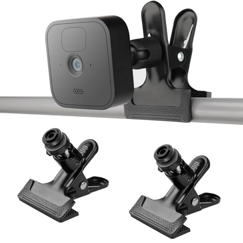 iTODOS 2 Pack Clip Clamp Mount for Blink Outdoor 4 (4th Gen)/(3rd Gen)/XT/XT2/Mini, Metal Holder, Camera Mount Attach Wherever You Like Without Tools - size: Blink Clamp Mount