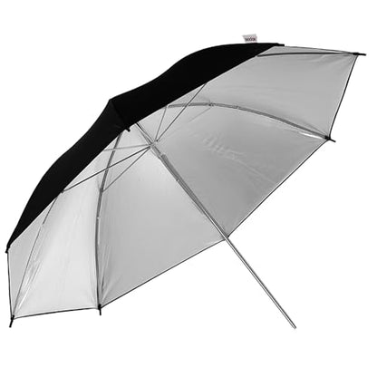 Godox UB002 40"/100cm Photography Studio Flash Black & Silver Reflector Umbrella for Studio/Outdoor Photo and Video Lighting Accessories - size: 40"/100cm
