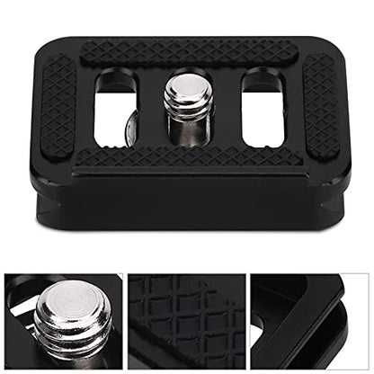 Acouto Mini Quick Release Plate Camera Mount Tackle for TY-C10 T005 / T-025 Ball Head, Aluminium Alloy Photography Accessory