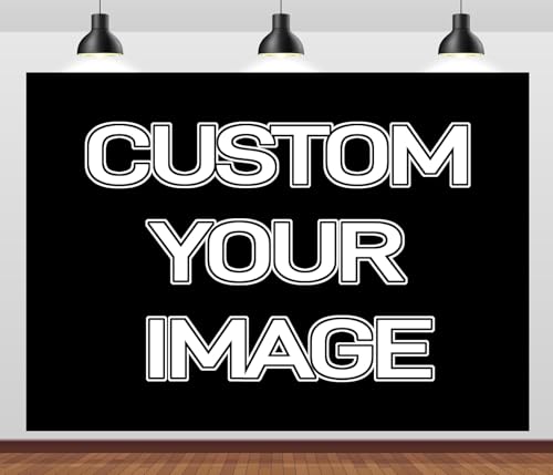 BELECO 12x10ft Fabric Custom Backdrop with Picture Logo Text Customize Your Design Personalized Background Customized Backdrop Banner for Party Decor Birthday Wedding Festival Photoshoot Home Decor - size: 12x10FT