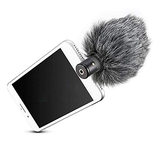 YOUSHARES VideoMicro Microphone Foam windscreen & Deadcat Wind Shield, Foam & Furry Wind Muff for Rode VideoMicro and VideoMic Me Me-L Mic (2 Pack) - color: FurFoamKit