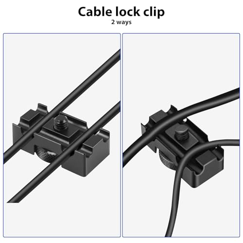 Jelanry Camera Tether Cable USB C to USB C Dual Straight Head, for Power Delivery, 5Gbps Data Transfer, Charging Between Camera & Computer+Tethering Cable Lock Clamp for Sony Canon Nikon, 16.4 feet/5m - size: Dual Straight