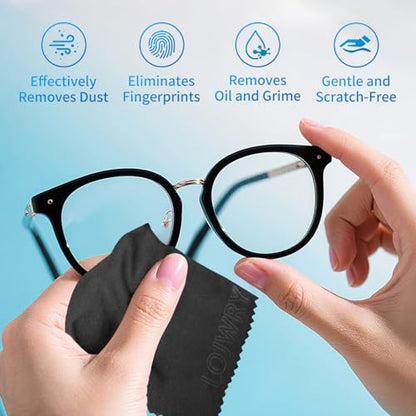 Eye Glass Clean Cloths 6*7in 6 Pcs, Individually Wrapped, High-Density, Ultra Soft, Scratch-Free Premium Microfiber Cleaning Cloth for Glasses, Camera Lens, Screen, Electronics, Tv, Eyeglass. - color: 6 pack
