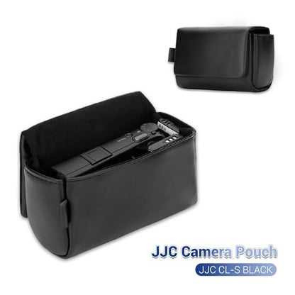 Small Camera Case for Ricoh GR IV GR III SONY RX100 VII SX740 KODAK FZ55 | without Strap,Premium Microfiber Leather, Small Camera Pouch, for CANON SX740 G7XMIII KODAK FZ45 FZ55 H35N LUMIX ZS99 ZS300 - color: PU Digital camera case Black