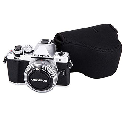 JJC Black Ultra Light Neoprene Camera Case, Compatible with X-E4 X-T30 II X-T30 X-T20 X-T10 +Short Prime Lens, 18mm F1.4/ 27mm F2.8/ 35mm F2, Pouch Bag Fuji X100V X100VI, Compact Size 127x85x84mm - color: OC-F1, style: Oc-f1