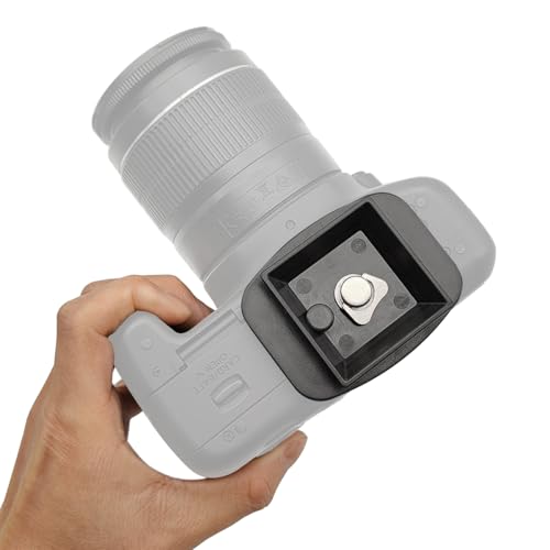 2 Pcs 44mm Tripod Quick Release Plate Camera Mounting Adapter, Universal QB-4W Tripod Mount Attachment Baseplate, Compatible with Velbon, Sony, Sunpak, Ravelli - size: 44mm