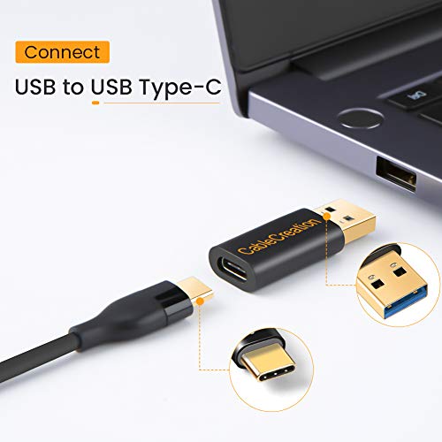 CableCreation USB C Female to USB Male Adapter, USB 3.1 5Gbps USB C to A Adapter Female for Laptops Logitech StreamCam VR Link for Charging - style: Adapter-1Pack